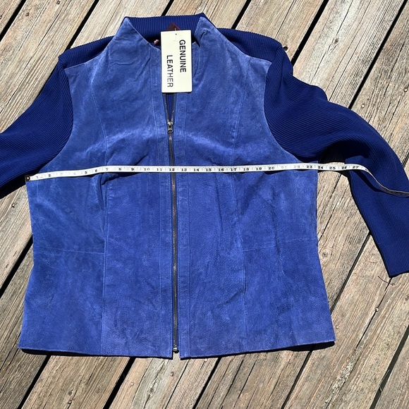 NWT Jessica London suede sweater jacket 18-20 - Picture 5 of 7